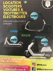 Flyer locations scooters voitures & trottinettes électriques